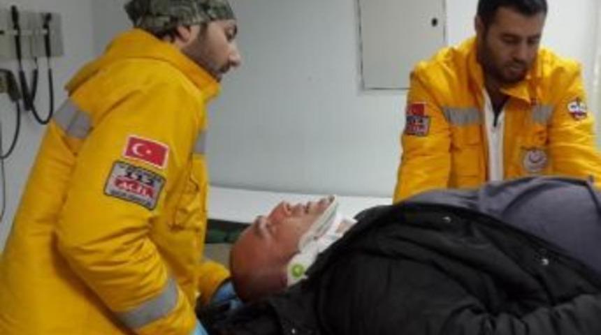 Buzdan Kayarak Hastanelik Oldu