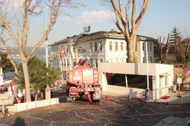 Beylerbeyi Polisevi’nde Yangın Paniği