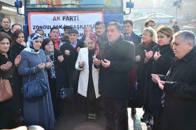 Ak Parti İl Başkanlığı Tarafından Bayır-bucak Türkmenlerine Yardım Tır’ı Gönderildi