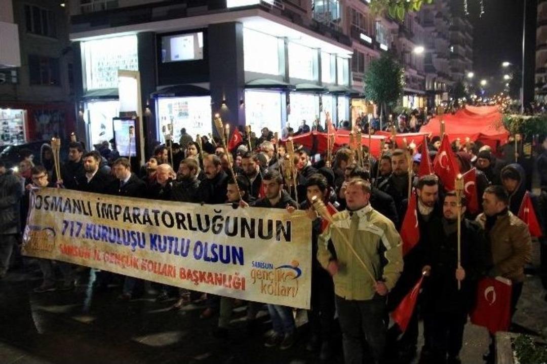 Samsun&rsquo;da Osmanlı&rsquo;nın 717. Kuruluş Yılı Y&uuml;r&uuml;y&uuml;ş&uuml;
