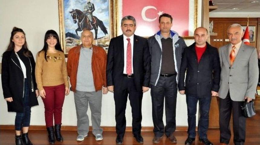 Mimarlar Odası Başkanı Ve Y&ouml;netimi Başkan Haluk Alıcık&rsquo;ı Ziyaret Etti