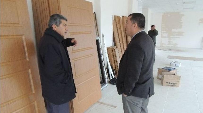 Kaymakam Beyaz, Yapımı Devam Eden Sosyal Yaşam Merkezini Denetledi