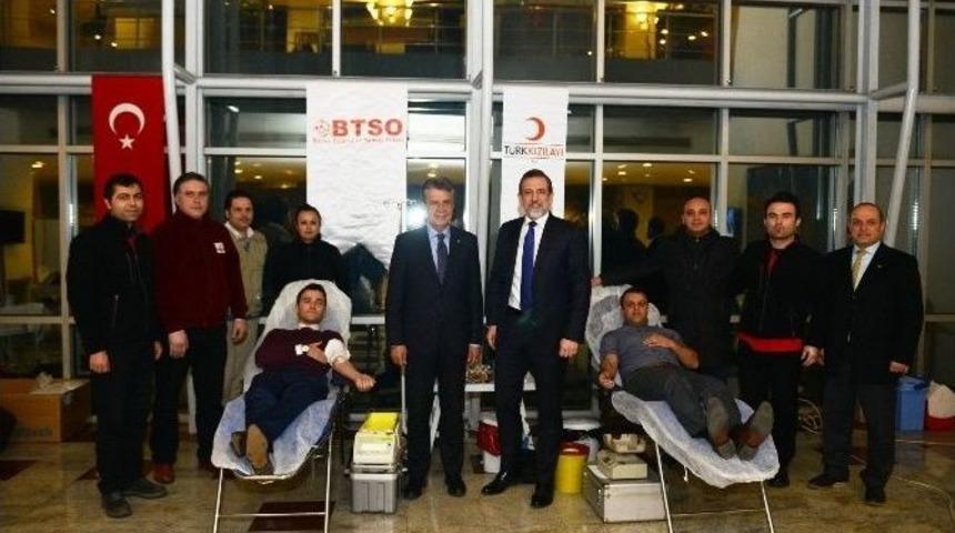 Btso&rsquo;dan T&uuml;rk Kızılay&rsquo;a Tam Destek