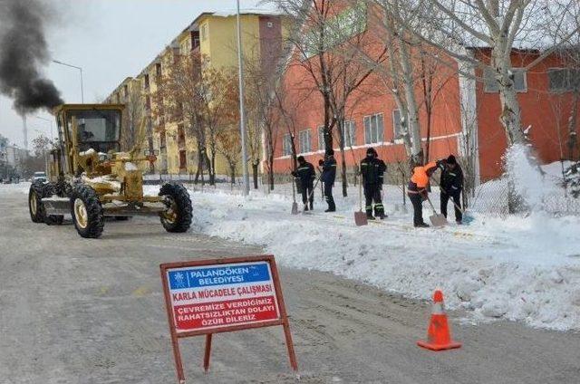 Palandöken Belediyesi, Kar Mücadelesinde Hiç Bir Fedakârlıktan Kaçınmıyor