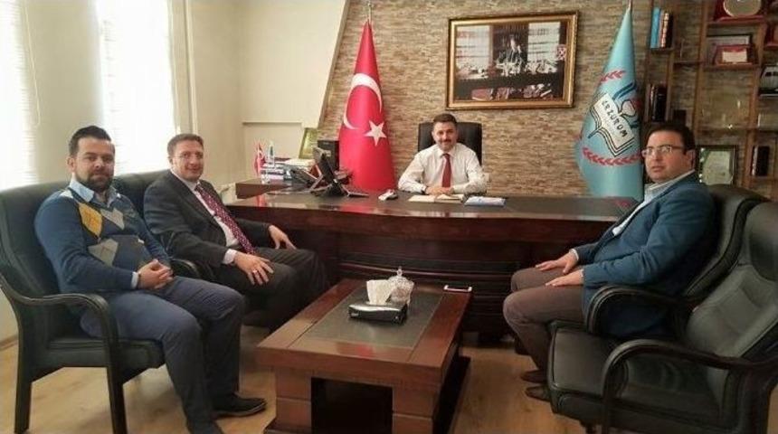 Ak Parti Paland&ouml;ken İl&ccedil;e Başkanlığı&rsquo;ndan İl&ccedil;e Milli Eğitim M&uuml;d&uuml;rl&uuml;ğ&uuml;ne Ziyaret