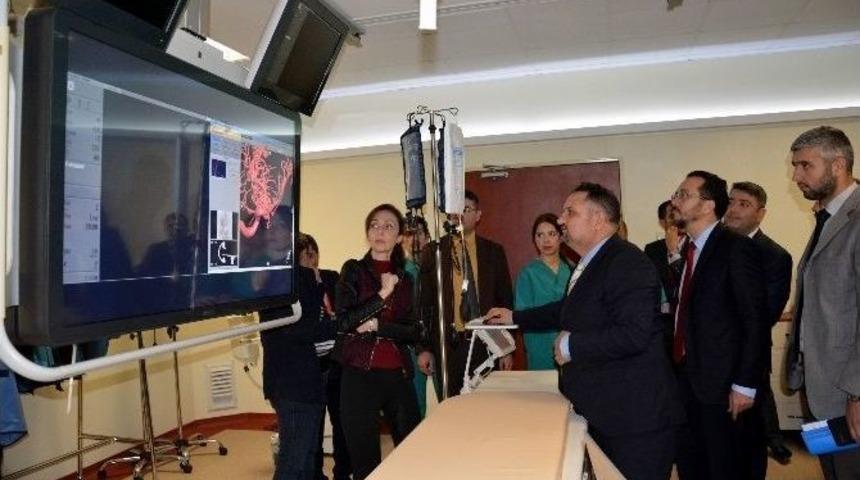 Ad&uuml; Hastanesinde N&ouml;ro Anjiyo Cihazı Hizmete Girdi