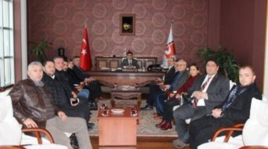 Ak Parti Teşkilatından Rekt&ouml;r Taş&rsquo;a &ldquo;hayırlı Olsun&rdquo; Ziyareti