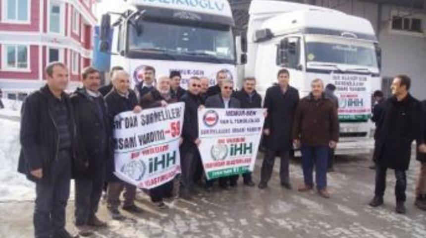 Yardım Tır&rsquo;ları Yola &Ccedil;ıktı
