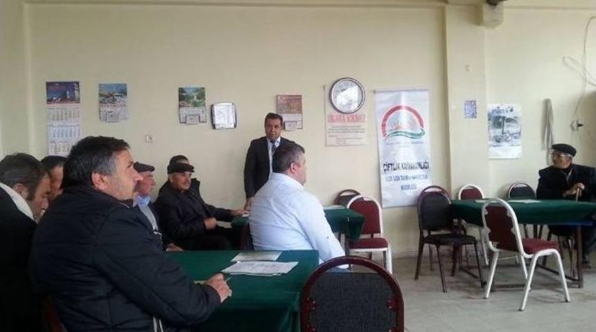 &Ccedil;iftlik İl&ccedil;e Tarım M&uuml;d&uuml;rl&uuml;ğ&uuml;nden &Ccedil;ift&ccedil;ilere Eğitim