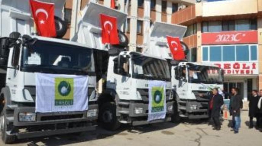 Ereğli Belediyesi&rsquo;nin Ara&ccedil; Filosu G&uuml;&ccedil;lendi
