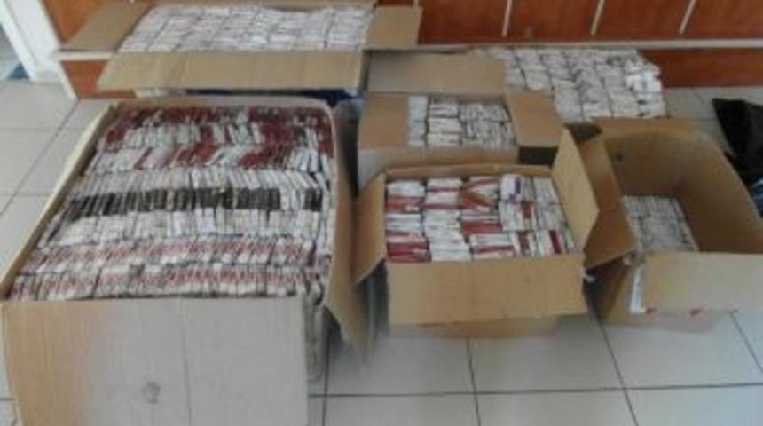 Uşak&rsquo;ta Ka&ccedil;ak Sigara Operasyonu