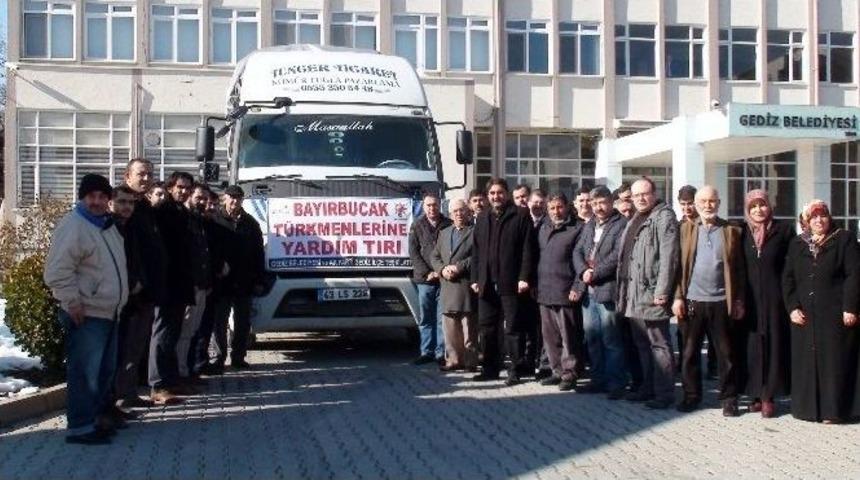 Gediz&rsquo;den Bayır-bucak T&uuml;rkmenlerine Yardım