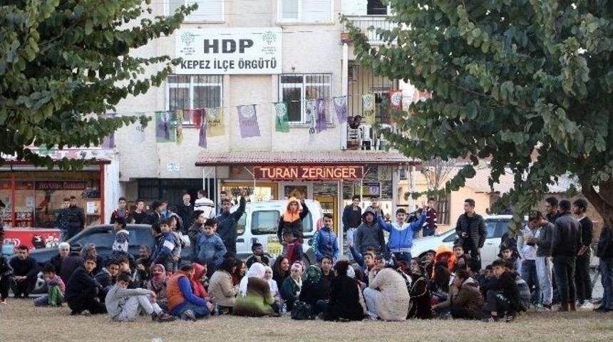 Hdp&rsquo;nin İzinsiz &Ccedil;adırına Polis Engeli