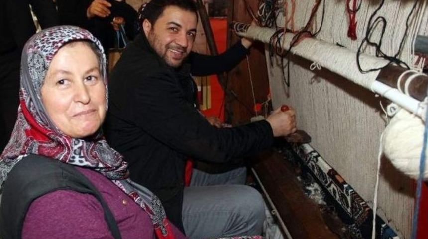 Emıtt Fuarı D&ouml;şemealtı Standında &Uuml;nl&uuml;ler Ge&ccedil;idi