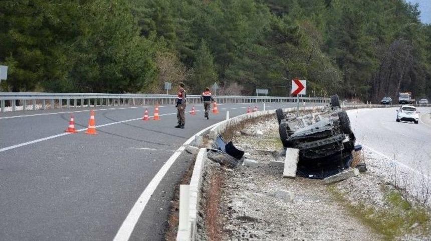 K&ouml;yceğiz&rsquo;de Trafik Kazası; 1 Yaralı