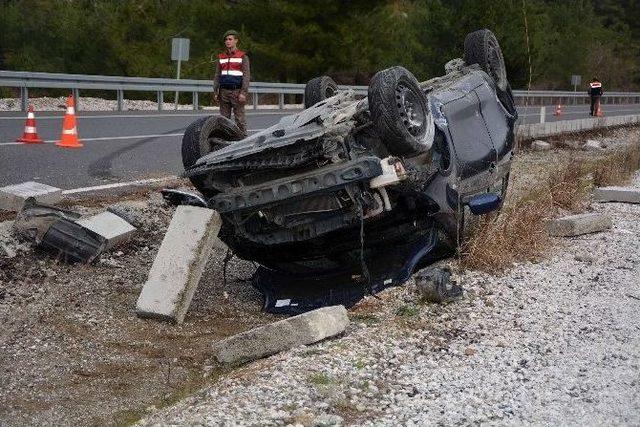 Köyceğiz’de Trafik Kazası; 1 Yaralı