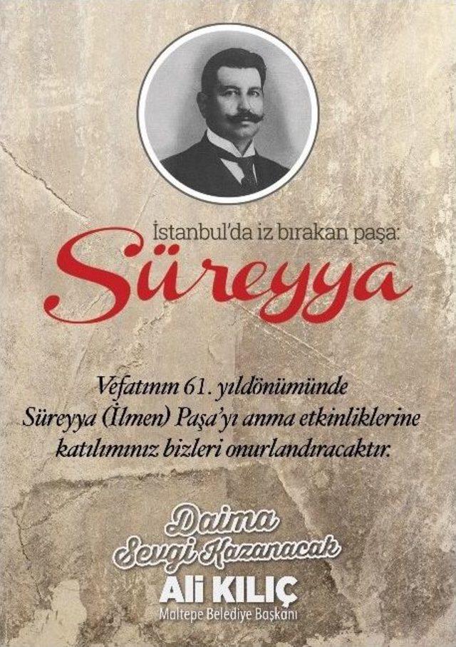 Süreyya Paşa, Ölüm Yıldönümünde Anılacak