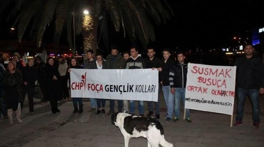 Tecav&uuml;z Olayı Fo&ccedil;a&rsquo;da Protesto Edildi