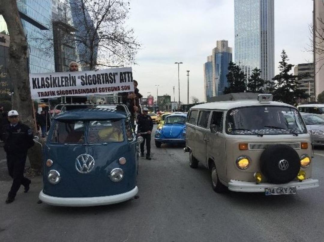&rsquo;vosvos&rsquo;larla Trafik Sigortası Protestosu