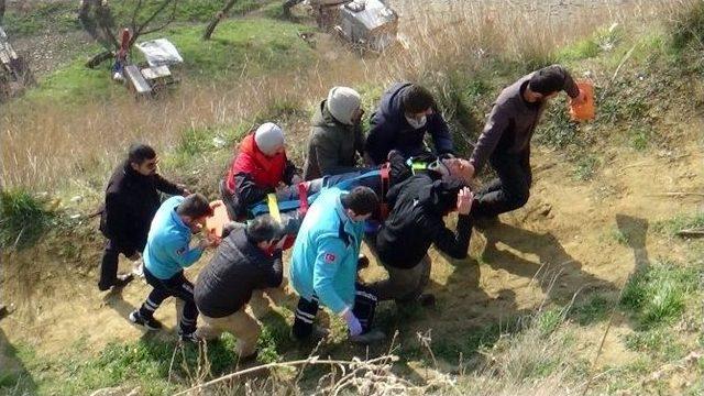 (özel Haber) Toprak Zemine Çakılan Yamaç Paraşütçüsü Ölümden Döndü