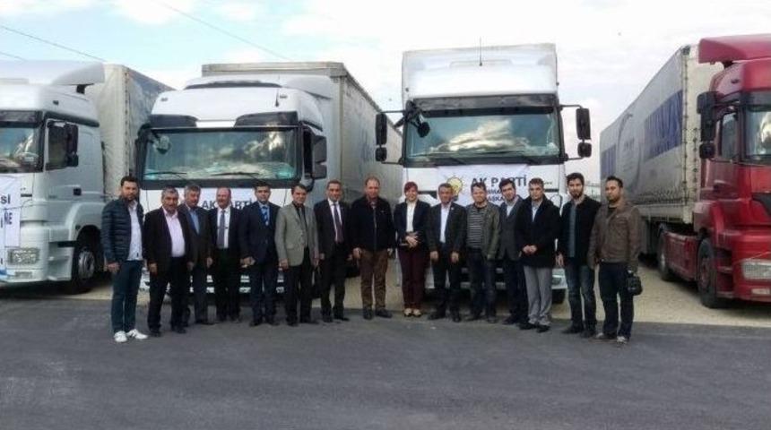 Osmaniye Ak Parti&rsquo;den, Bayır-bucak T&uuml;rkmenleri&rsquo;ne 4 Tır Yardım Paketi