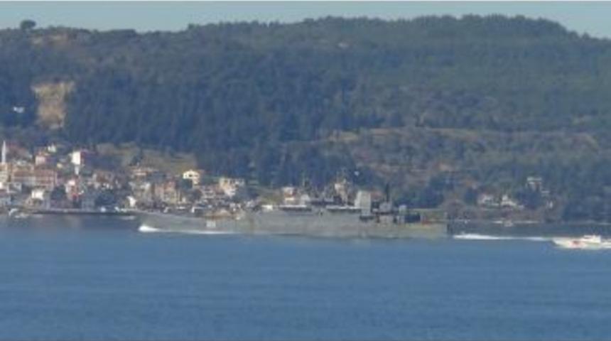 Rus Savaş Gemisi &Ccedil;anakkale Boğazı&rsquo;ndan Ge&ccedil;ti