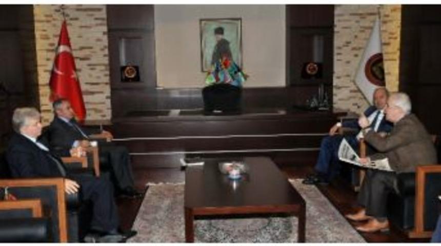 İş-kur M&uuml;d&uuml;r&uuml; Ekin Ve Sgk M&uuml;d&uuml;r&uuml; Uzun Gso&rsquo;yu Ziyaret Etti