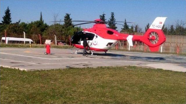 112 Ambulans Helikopteri Samsun’a Bebekle Döndü