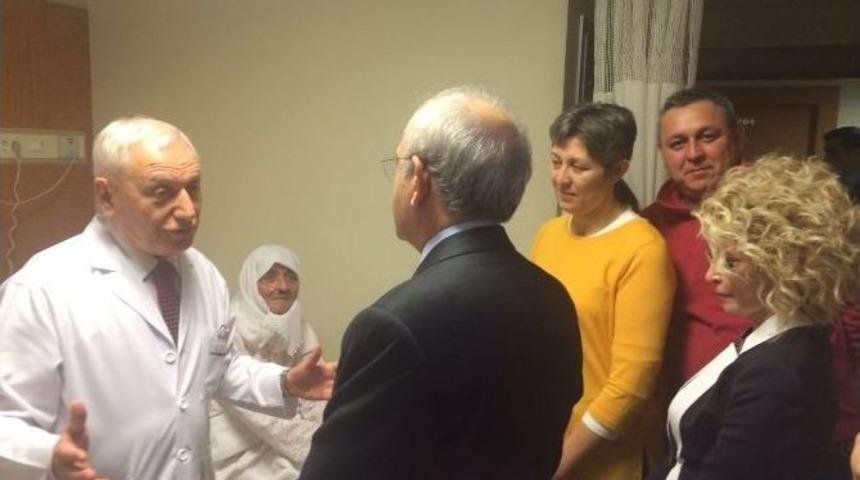 Kılı&ccedil;daroğlu, Başkan Kurt&rsquo;un Ablasını Hastanede Ziyaret Etti