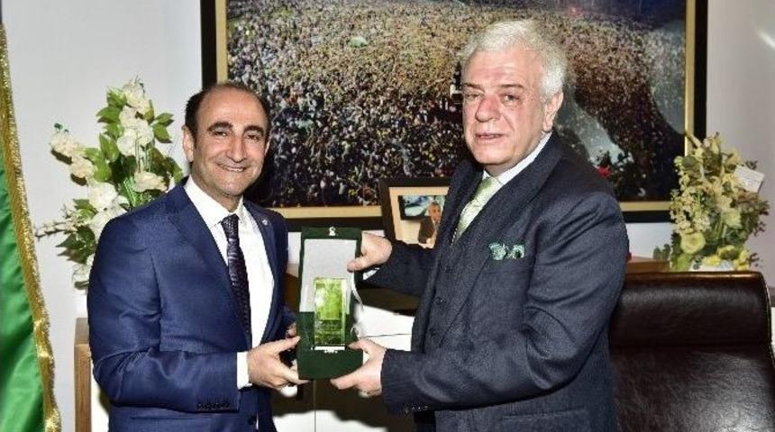 Başkan Edebali&rsquo;den Bursaspor Y&ouml;netimine Ziyaret