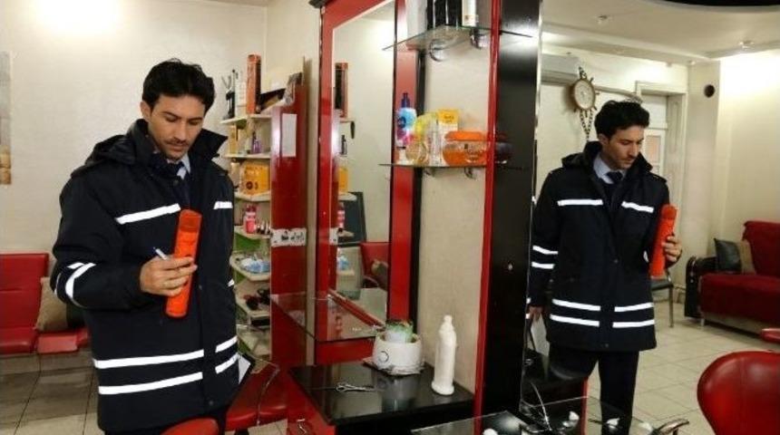 Zabıta Ekipleri Kuaf&ouml;rleri Denetledi