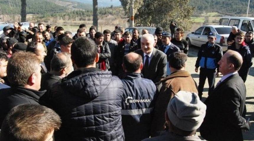 Eylemdeki İş&ccedil;ilere M&uuml;jdeyi Tatlıoğlu Verdi