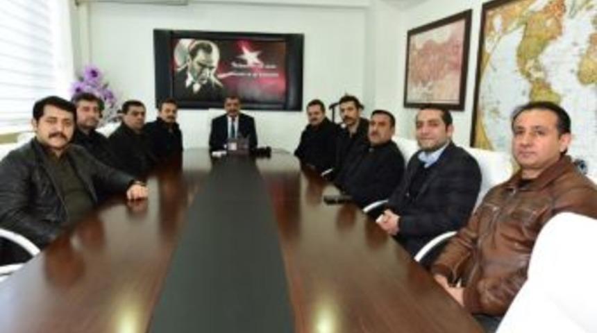 Askon Malatya Şube Y&ouml;netimi, Başkan G&uuml;rkan&rsquo;ı Ziyaret Etti