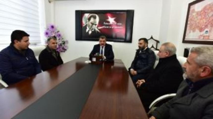 Derme Sokak Esnafları, Başkan G&uuml;rkan&rsquo;ı Ziyaret Etti