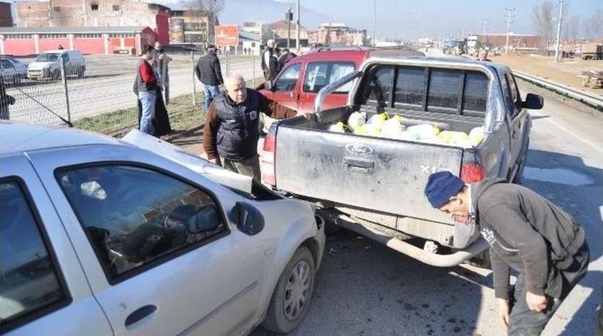 K&ouml;pek Zincirleme Kazaya Neden Oldu