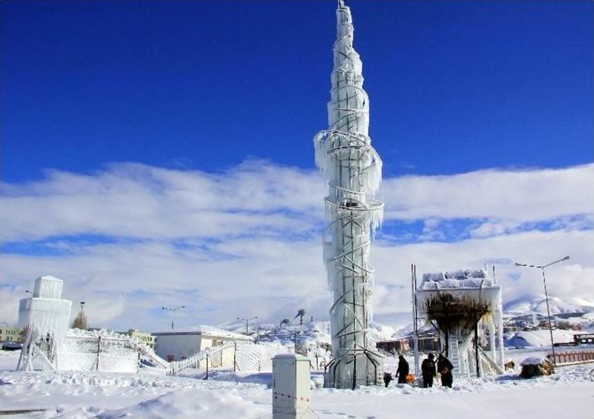 Erzurum&rsquo;da Buzdan Manzara