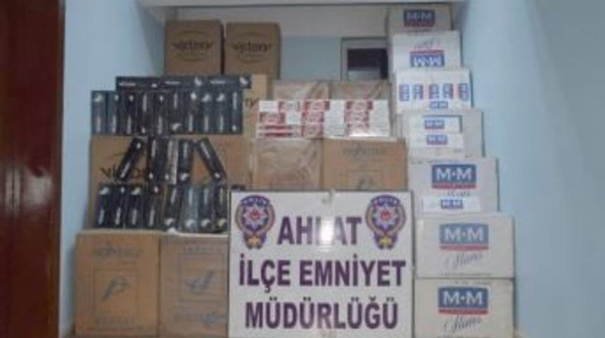 Ahlat&rsquo;ta Ka&ccedil;ak Sigara Operasyonu