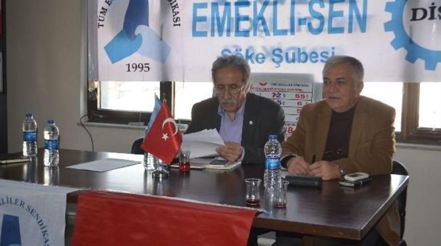Emekli-sen Genel Başkanı Veli Beys&uuml;len&rsquo;den S&ouml;ke Ziyareti