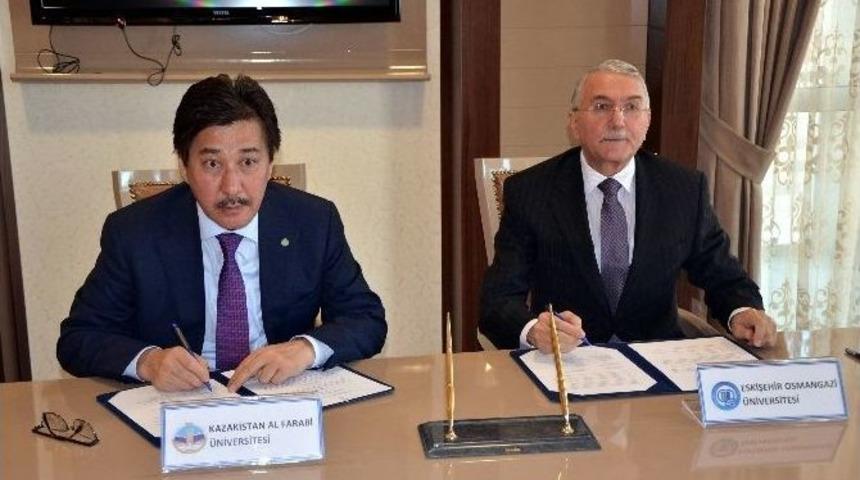 Esog&uuml; İle Al-farabi &Uuml;niversitesi Arasında İşbirliği Protokol&uuml; İmzalandı