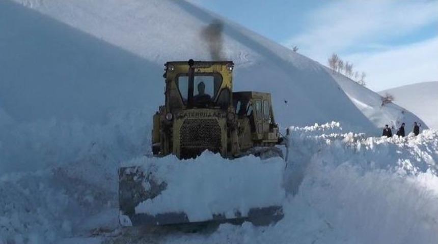 Muş&rsquo;ta Karla M&uuml;cadele &Ccedil;alışması