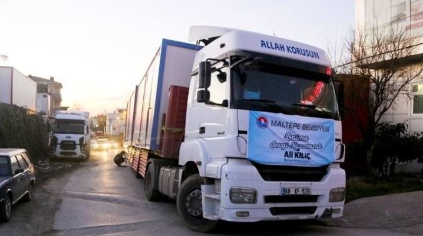 Maltepe&rsquo;den Bing&ouml;l&rsquo;e Deprem Yardımı