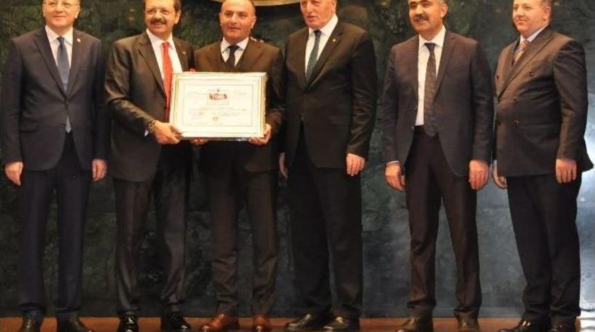 Etso, 5 Yıldızlı Oda Sertifikasını Aldı