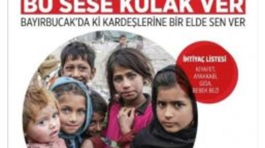 &Ccedil;ekmek&ouml;y&rsquo;den Bayırbucak T&uuml;rkmenlerine Yardım Kampanyası