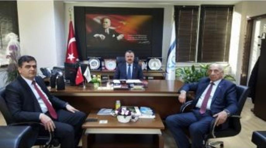 Başkan Yal&ccedil;ın&rsquo;dan Sgk İl M&uuml;d&uuml;r&uuml; Ateş&rsquo;e Ziyaret