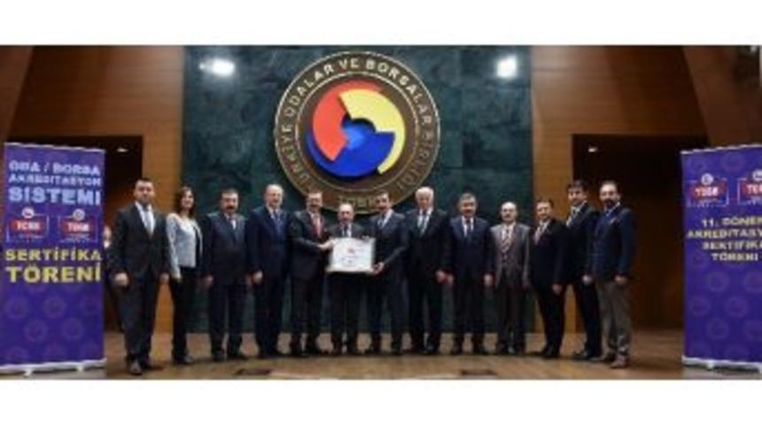 K&uuml;tahya Ticaret Borsası Kalitesini Tescilledi