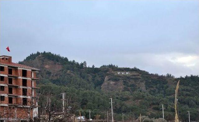 Dağdaki “ogm” Yazısını “pkk” İle Değiştirenler Yakalandı