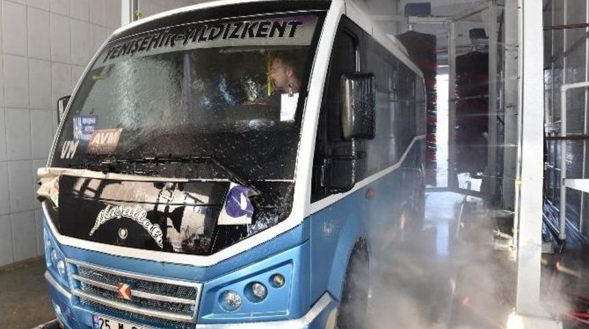 B&uuml;y&uuml;kşehir, Minib&uuml;sleri De Dezenfekte Ediyor