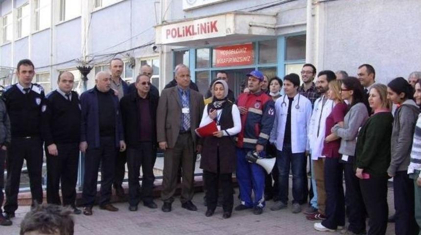 Hastanedeki Tatbikat Ger&ccedil;eğini Aratmadı