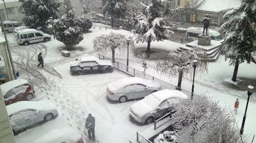 Tekirdağ&rsquo;da Yoğun Kar Yağışı