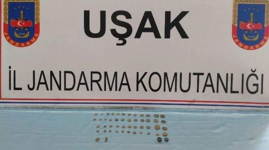 Uşak&rsquo;ın Banaz İl&ccedil;esinde Tarihi Eser Operasyonu